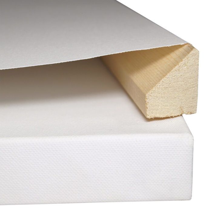 Artina Lot De 10 Toiles 50×70 Cm Premium – Châssis Bois 380 G/m² 100% Coton Triple Apprêt FSC