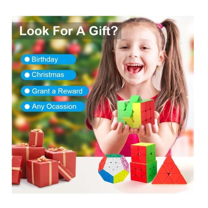 Lot De 12 Speed Cubes 3x3 Magnétiques - Mini Cubes De Vitesse Pour Enfants Et Adultes - Idéal Pour Voyages, Cadeaux, Jeux De Réflexion