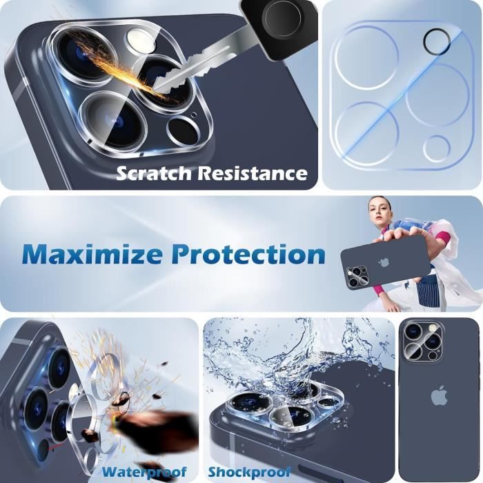 Protecteurs d'objectif iPhone 15 Pro Max Protection Hydrogel