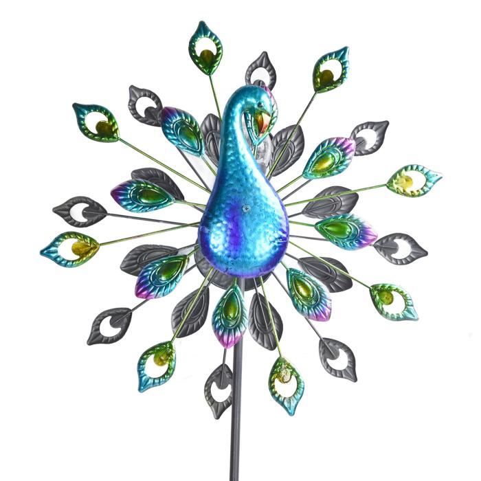 Moulin à Vent LED Tournoyant Avec Musique – Décoration Jardin Noël