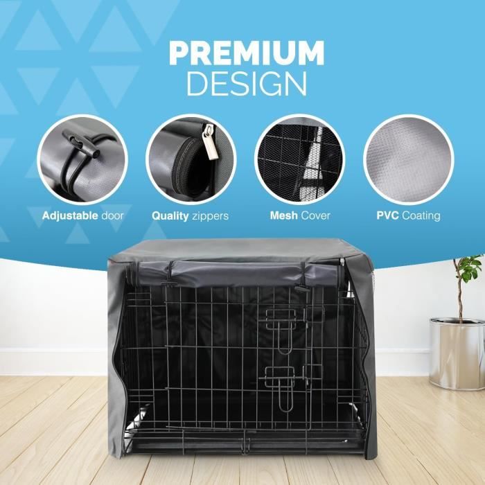 Housse Isolante Et Insonorisante Pour Cage Chien - Imperméable, 3 Tailles - Intérieur/Extérieur