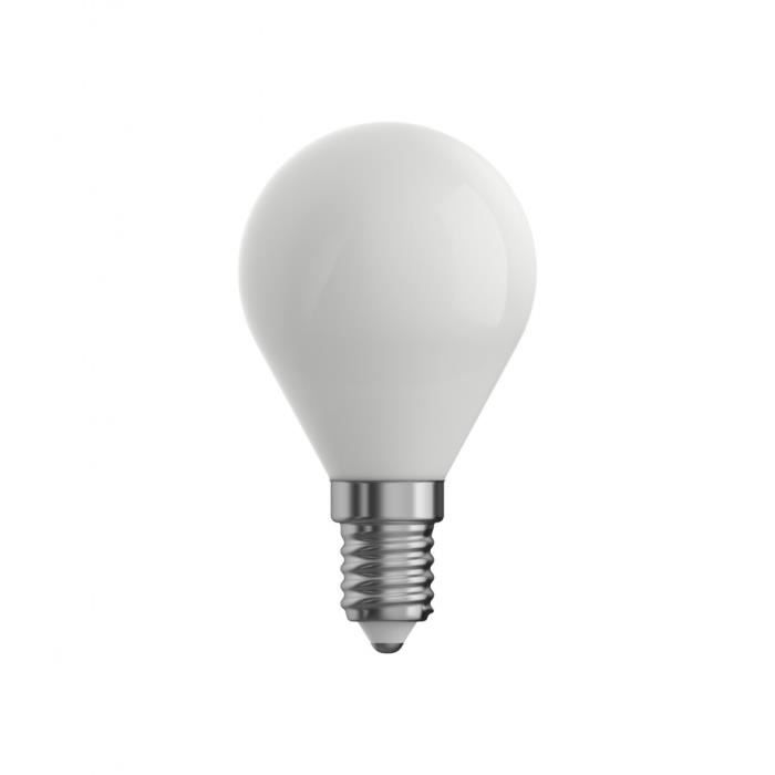Ampoule Filament LED Flamme Opaque dimmable culot E14, 470 Lumens, Blanc  neutre