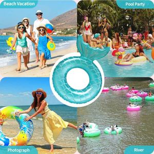 Lot de 3 flotteurs de Piscine gonflables durables en Forme de