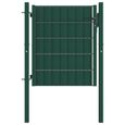 💞5572PORTAIL - PORTILLON Portail de clôture-Porte de jardin - Portillon de jardin- Acier 100x81 cm Vert-0