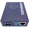 Elfcam® - Convertisseur Fibre Ethernet, Convertisseur RJ45 Gigabit-Module mini-GBiC SFP (1,25G SFP Port) Multimode-Monomo(Lot de 1)-0