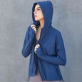 Survêtement Femme - Nouveau survêtement de yoga fitness à capuche confortable - Bleu HY™-0