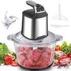 Hachoir Electrique 500W, BYONDSELF, 3L Hachoir à Viande Électrique, 3 Vitesses, 4 Lames, Mixeur, Bol en Verre avec Spatule et Fouet