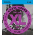 DADDARIO EXL120 Jeu de cordes pour guitare électrique en nickel - Super light - 9-11-16-24-32-42