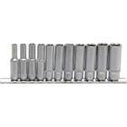 BGS TECHNIC Jeu de douilles six pans, extra profondes 6,3 mm (1/4") 11 pièces