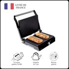 Mellerware - Gril électrique Portable Hotty! 2200W | Anti-adhérent | 3en1 Cuisinière Assiette Barbecue | 29×46 cm | Acier