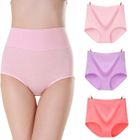MALKRIS Culotte Femme Coton Taille Haute Slips sous-vêtements Lot de 3 Ventre Plat Elasticité Culotte