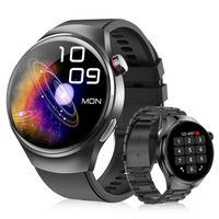 Montre Connectée Femme Homme avec Appel Bluetooth - 1,53" Smartwatch de Fitness avec NFC - IP68 Étanche pour Android iOS