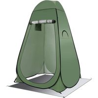 Tente de Douche, Tente instantanée, Pop Up Toilette/Cabinet de Changement, pour Camping, Extérieure -Sac de transport, Fenêtre zippé