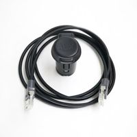 Câble,câble USB stéréo, pour Peugeot 206, 207, 307, 308, 407, 408, 508, 607, citroën C2, C3, C4, C5- grey cable switch