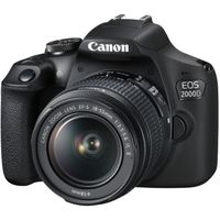 Canon EOS 2000D Appareil photo numérique Reflex 24.1 MP APS-C 1080p - 30 pi-s 3x zoom optique objectif EF-S 18-55 mm IS STM…