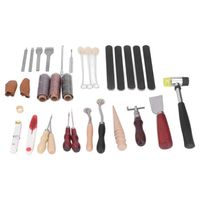BEL-7293629097381-Kit de couture du cuir Outils de travail du cuir Kit de couture en cuir artisanal Kit d'outils d'artisanat du cuir