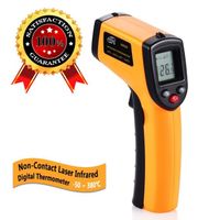 LCC® Thermometre Infrarouge Laser Digital Testeur, Grand Plage,Distance au point ratio: 12:1 (d: s) Portable pour Vous (-50 ~ 380℃)