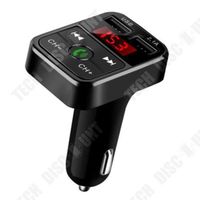 TD® Transmetteur FM Bluetooth pour voiture Adaptateur radio sans fil Chargeur USB Lecteur MP3 Multifonctionnel / USB: 5 V / 2.1 A