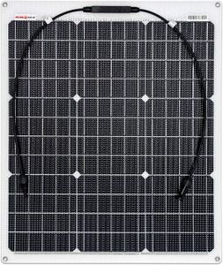 KIT PHOTOVOLTAIQUE Enjoy Solar ETFE Marine 50W 12V Panneau solaire semi-flexible Panneau solaire photovoltaïque avec technologie PERC, idéal.[G97]
