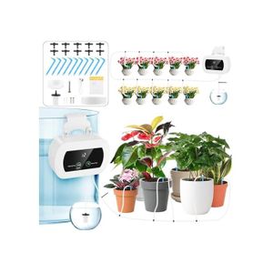 Système D'arrosage Automatique RAINPOINT, Volume D'eau Réglable, Arrose Automatiquement Les Grandes Et Petites Plantes D'intérieur, Kit D'irrigation Goutte à Goutte DIY