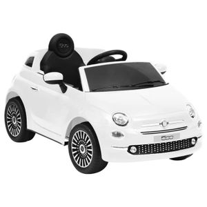 VOITURE ELECTRIQUE ENFANT Voiture électrique pour enfants Fiat 500 - Blanc -