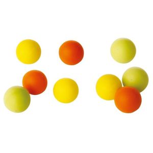 BALLE TENNIS DE TABLE Lot de 10 balles de tennis de table en mousse Tremblay - jaune - TU