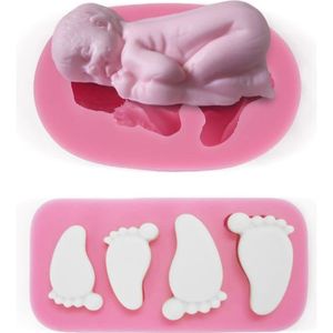 Moule en Silicone Bébé en 3D à Décorer Fimo Résine Gâteau Savon Bougie -  Fantasyline