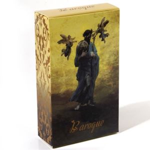 CARTES DE JEU Gris clair - 78 cartes de tarot baroque avec guide