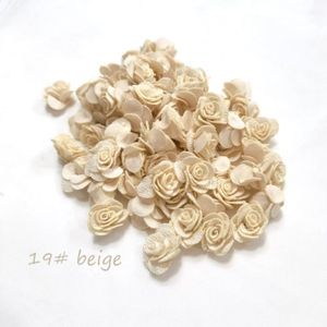 FLEUR ARTIFICIELLE 48pcs - 19 beige - Bouquet de fleurs de camélia ar