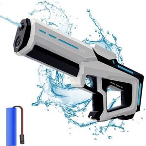 Pistolet à Eau Électrique Puissant - Portée 10m (39 Pieds) - Autonomie 40min - Pour Piscine Et Jeux Extérieurs