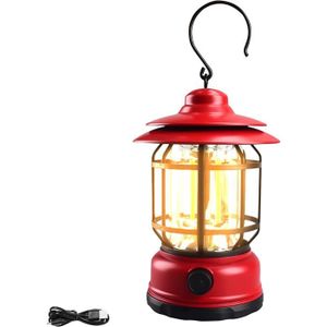 LAMPE - LANTERNE Lanterne Tempête Vintage, Lampe LED Portable Recha