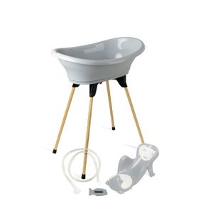 Hofuton Baignoire bébé, baignoire pliable avec bouchon de vidange