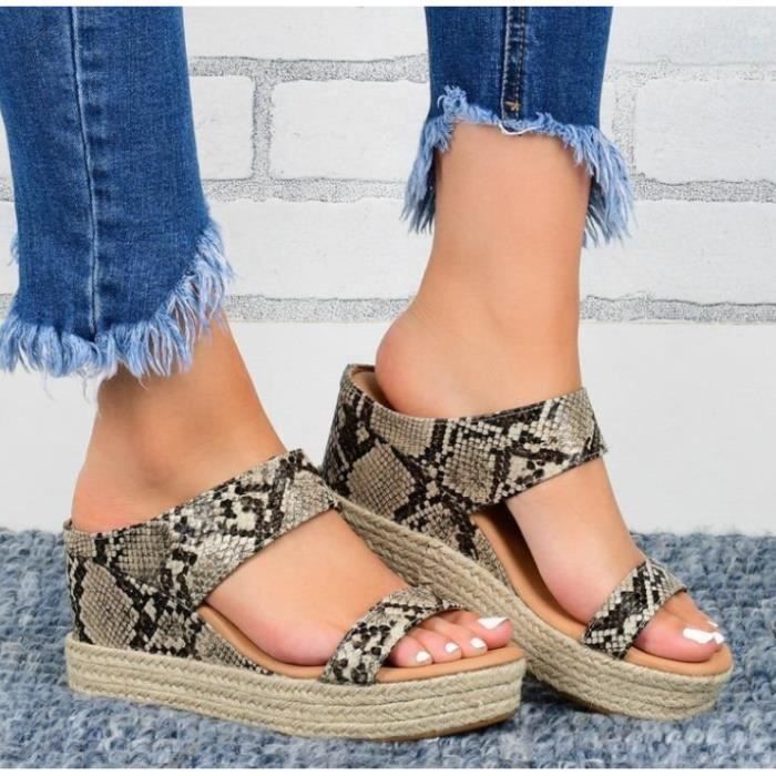 Espadrille compensée 2025 a lacet