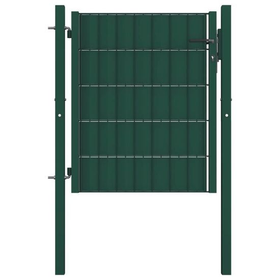 💞5572PORTAIL - PORTILLON Portail de clôture-Porte de jardin - Portillon de jardin- Acier 100x81 cm Vert
