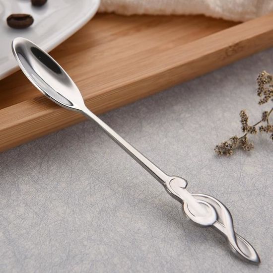 Lot De 7 Cuillères Longues En Plastique Réutilisables - Manche Long 20cm - Pour Yaourt, Glaces, Cocktails