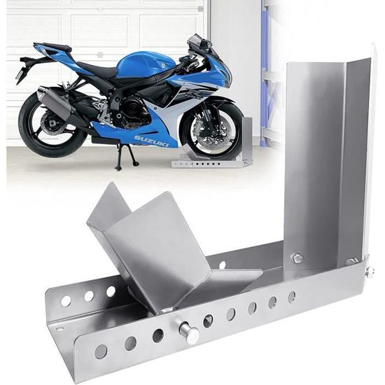 Support Roue Moto En Aluminium - Nettoyage Chaîne Et Roue - Capacité 400kg