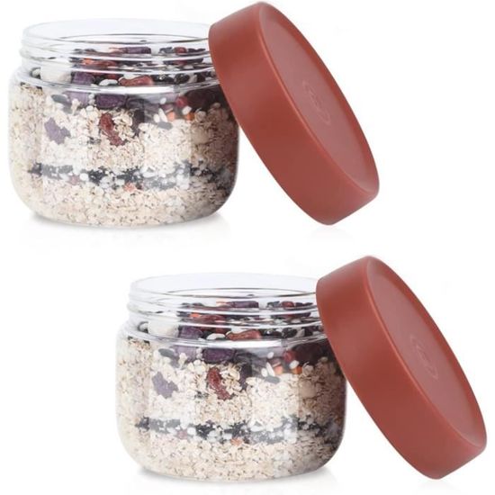 2x Bocaux de conservation en verre