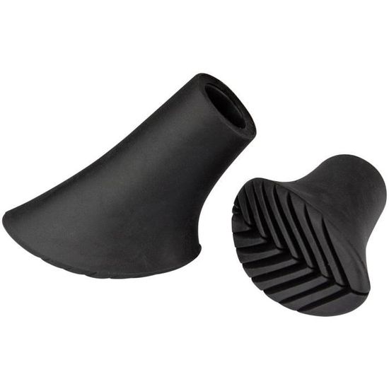 ALPIDEX Lot De 12 Embouts Caoutchouc Pour Bâtons De Marche Nordique - Diamètre 10 Mm, Pour Asphalte Et Surfaces Dures, 6 Paires Anti-Choc