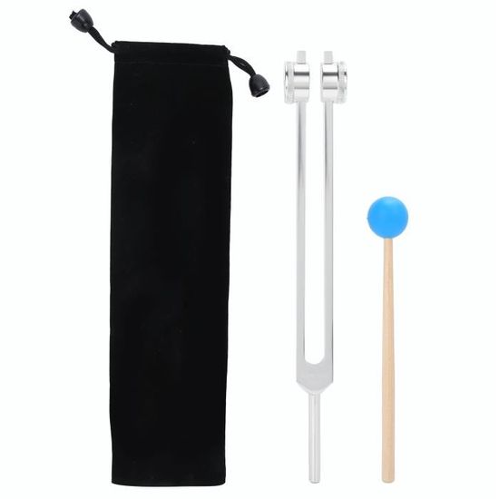 Diapason Professionnel 128 Hz En Aluminium Avec Marteau – Étalonnage Précis Pour Instruments De Musique