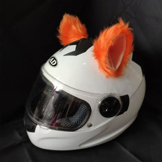 Casque de vélo,Casque de Moto Créatif et Mignon en Peluche avec Oreilles de Chat,Autocollant de Casque de vélo,Casque de Moto Créatif et Mignon en Peluche avec Oreilles de Chat,Autocollant de