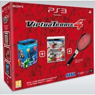 Virtua Tennis 4 + Pack Découverte Ps Move + Raquette Ps3 - vue 2