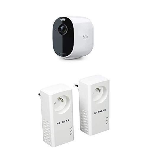 Arlo Camera de Surveillance x Netgear VMC2030100EUS+PLP1000 Pack Maison connectée. Rêseau et sécurité Ultime