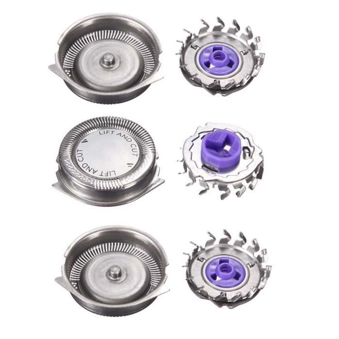 3X tête de remplacement pour philips norelco shaver lame de rasoir électrique hq9.