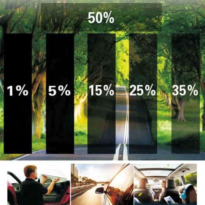 75X700cm voiture fenêtre teinte Film Auto voiture fenêtre Film solaire Protection UV pour verre Protecti - Modèle: A1 -
