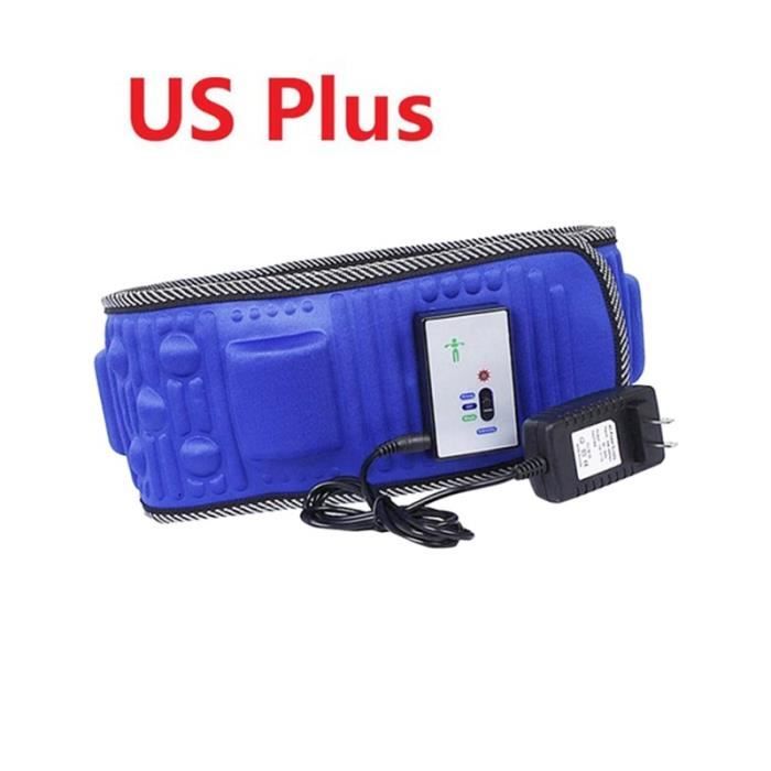 CEINTURE D'ELECTROSTIMULATION,Corps électrique vibrant minceur ceinture fonction de chaleur Massage corps complet - Type Black #B