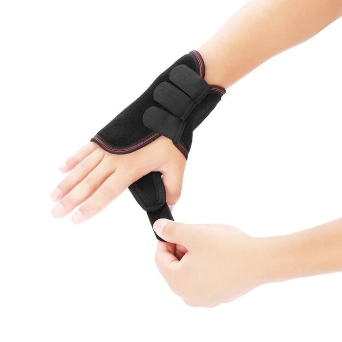 EBTOOLS appui de main Attelle de poignet respirante réglable Support de main Fracture Ligament Blessure du bras Protection droite