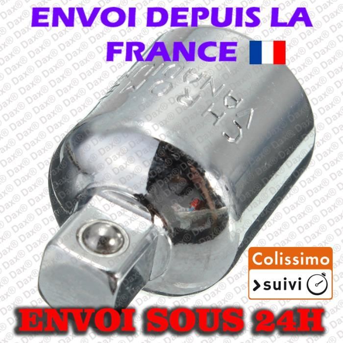Dax® Adaptateur pour douille 1/2 Femelle VERS 3/8 Male voiture outil