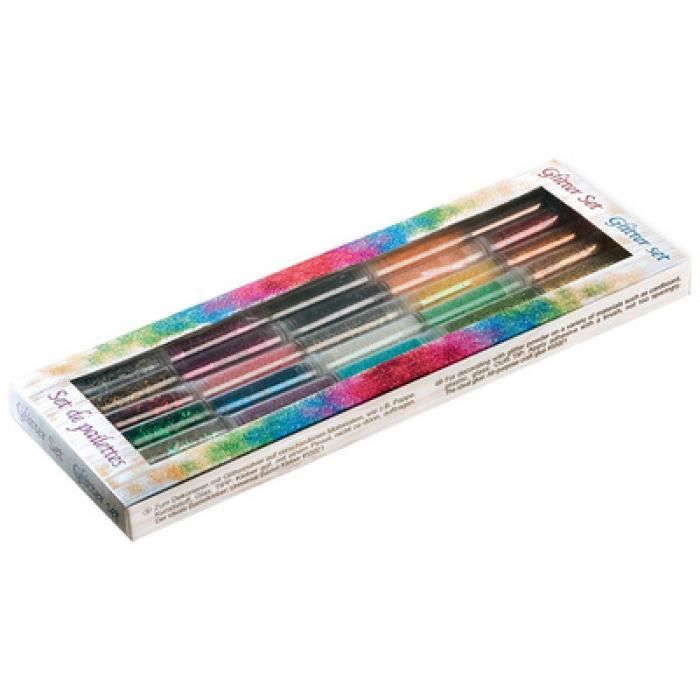 folia Set de poudre ... paillettes, 30 boŒtes ... 3 g, couleurs 0,000000 Noir