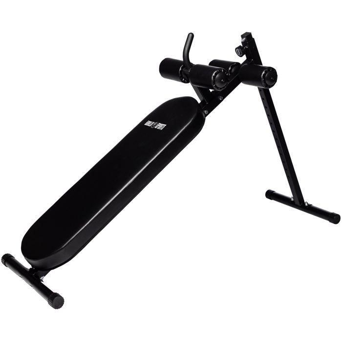 Gorilla Sports - Banc à Abdominaux Réglable Noir