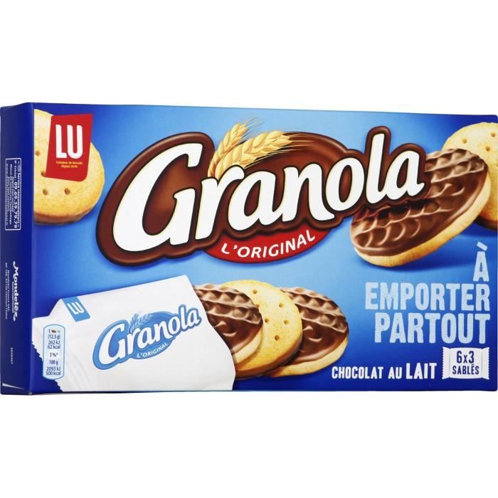 Biscuits chocolat lait pocket 225 g Granola